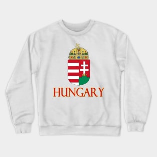 Hungary - Coat of Arms Design Crewneck Sweatshirt